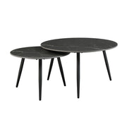 Home Elegance Alaina Black 3pc Occasional Table Set