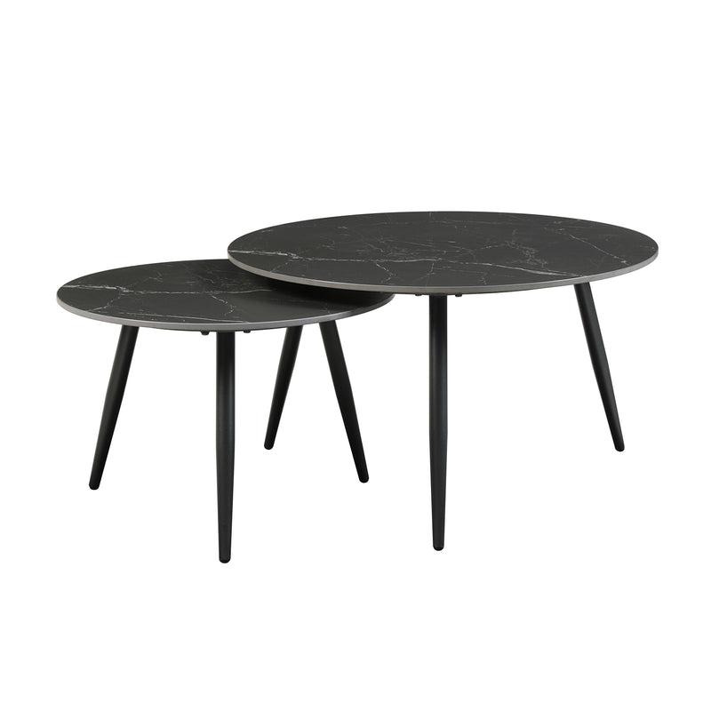 Home Elegance Alaina Black 3pc Occasional Table Set
