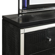 New Classic Furniture Valentino Silver Wood Dresser