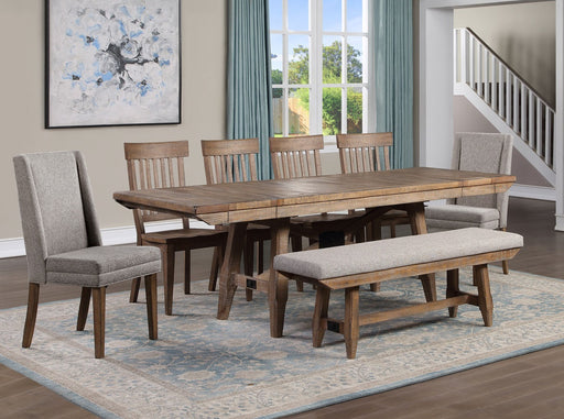 Steve Silver Riverdale Driftwood 8pc Dining Room Set