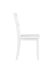 2 New Classic Furniture Trellis White Dining Chairs