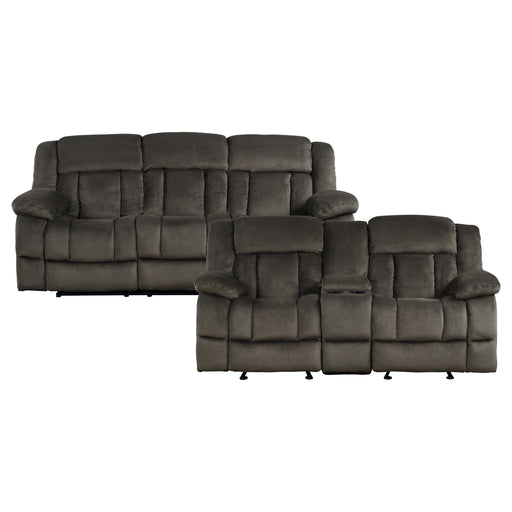 Home Elegance Laurelton Brown 2pc Living Room Set