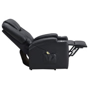 Coaster Furniture Armstrong Black Power Lift Massage Recliner