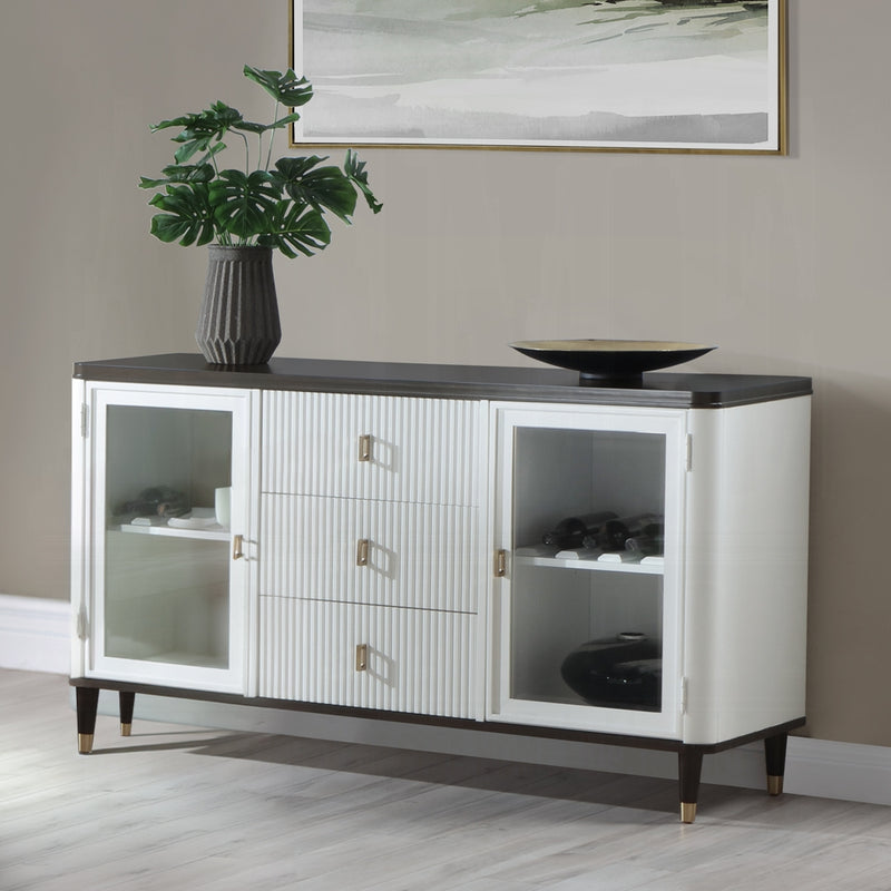 Acme Furniture Carena White Walnut Server