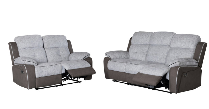 Global Furniture U5050 Grey Reclining Sofa