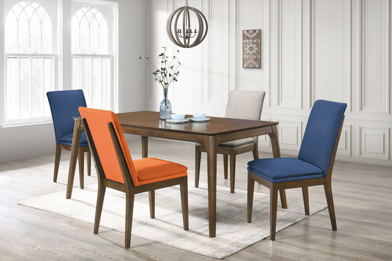 New Classic Furniture Maggie Walnut Dining Table