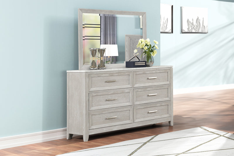 New Classic Furniture Fiona Gray Landscape Mirror