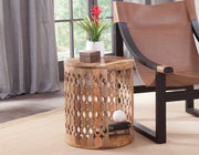 Steve Silver Brinley Natural Round End Table
