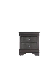 Global Furniture Pompei Metallic Grey Nightstand