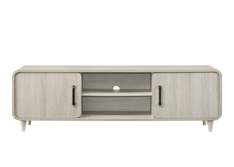 Crown Mark Nyomi White TV Stand