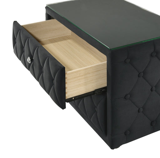Crown Mark Josephine Black Night Stand