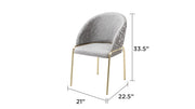 Galaxy Home Onyx Beige Gold Chairs