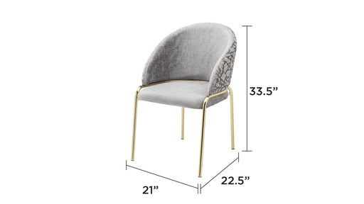 Galaxy Home Onyx Beige Gold Chairs