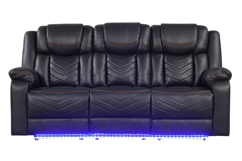 Galaxy Home Challenger Black Sofa
