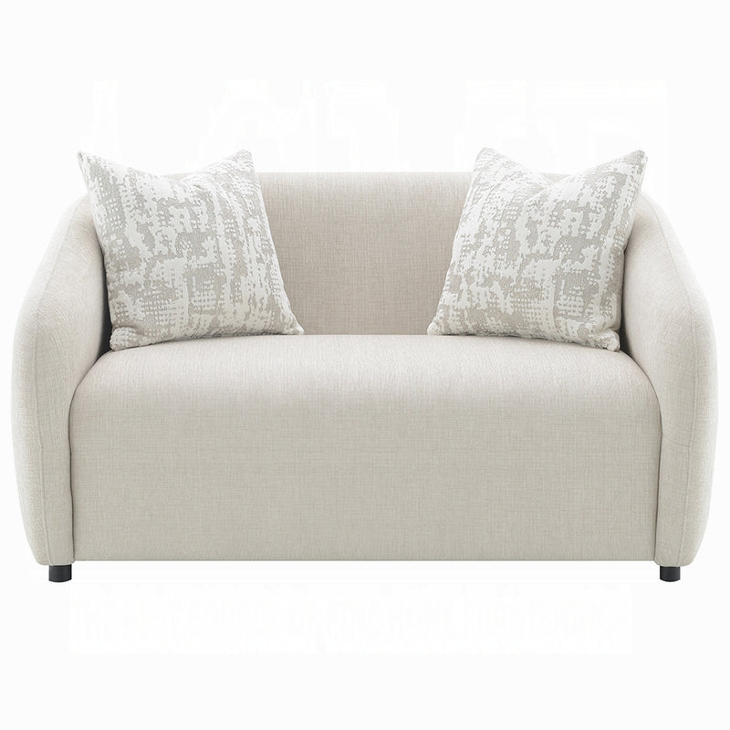 Acme Furniture Etienne Gray Loveseat with 3 Pillows