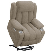 Coaster Furniture Houston Camel Brown Power Lift Recliner Chair