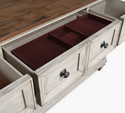 New Classic Furniture Mariana Vintage Creme Dresser and Mirror