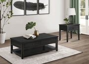 Coaster Furniture Concord Distressed Java Black Coffee Table