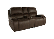New Classic Furniture Brooking Brown Fabric 3pc Living Room Set