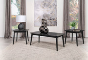 Coaster Furniture Radley Black 3pc Coffee Table Set