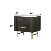 Acme Furniture Clayten White Espresso Nightstand