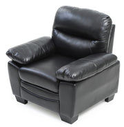 Glory Furniture Marta Black Faux Leather Chair