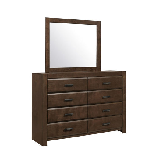 Home Elegance Erwan Espresso Dresser and Mirror
