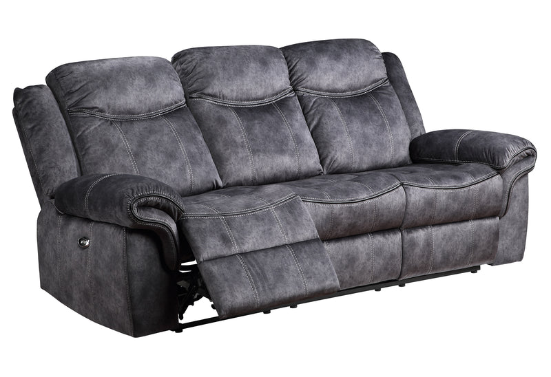 Global Furniture U2200 Granite Leather Power Reclining Sofa