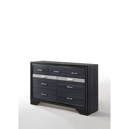 Acme Furniture Naima Black Dresser and Mirror