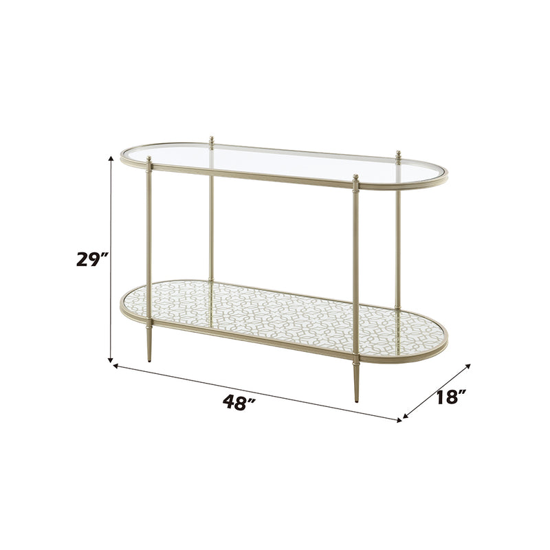 Acme Furniture Zaba Champagne Sofa Table