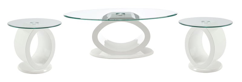 Acme Furniture Larry White High Gloss Coffee Table