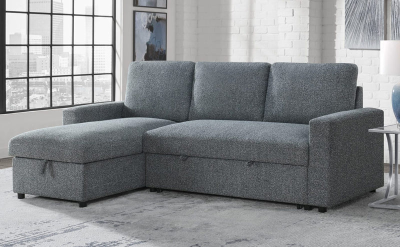 Global Furniture U1220 Onyx Pull Out Sofa Bed with USB