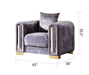 Galaxy Home Impreza Gray Chair