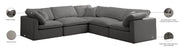 Meridian Furniture Plush Cream Modular 5pc Sectional
