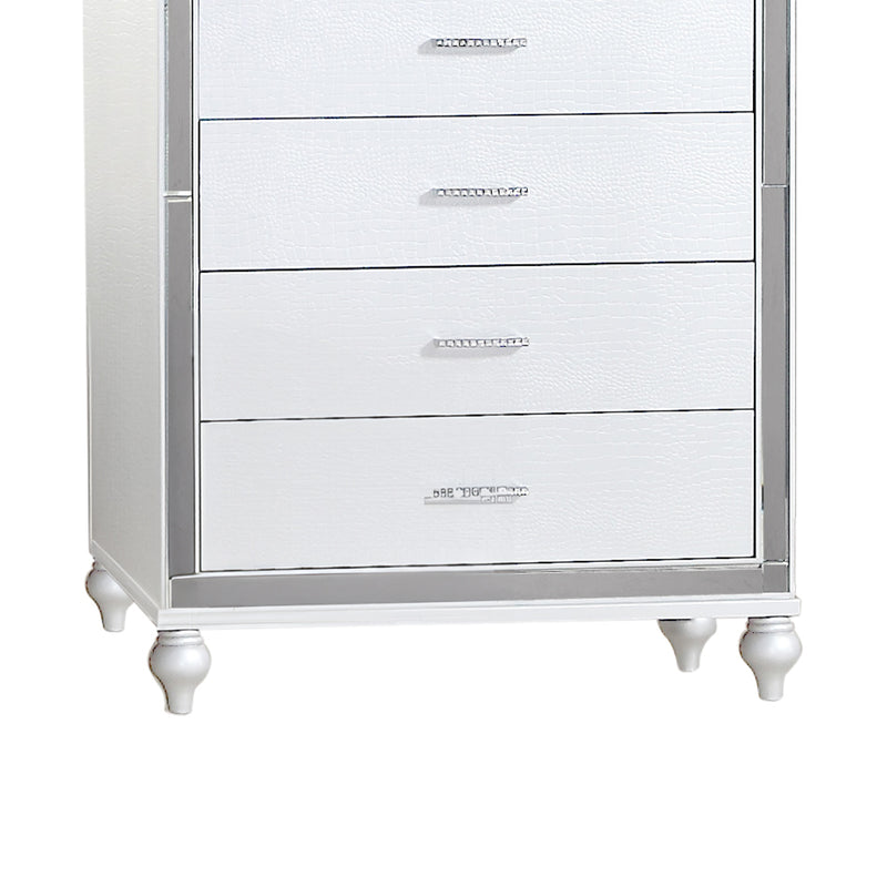Galaxy Home Sterling White Drawer Chest