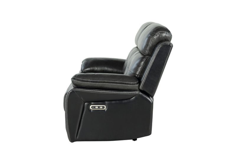 Global Furniture U5050 Black Charcoal Power Reclining Loveseat