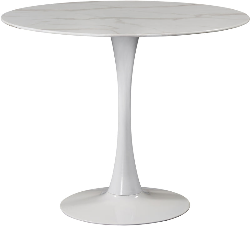 Meridian Furniture Tulip White 36 Inch Dining Table