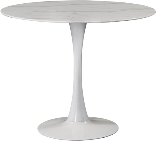 Meridian Furniture Tulip White 36 Inch Dining Table