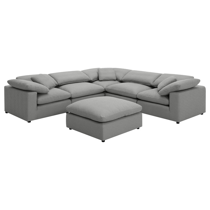 Coaster Furniture Raleigh Grey 6pc Sectional