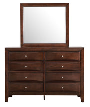 Glory Furniture Marilla Cappuccino Dresser and Mirror