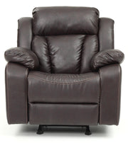 Glory Furniture Daria Dark Brown Rocker Recliner