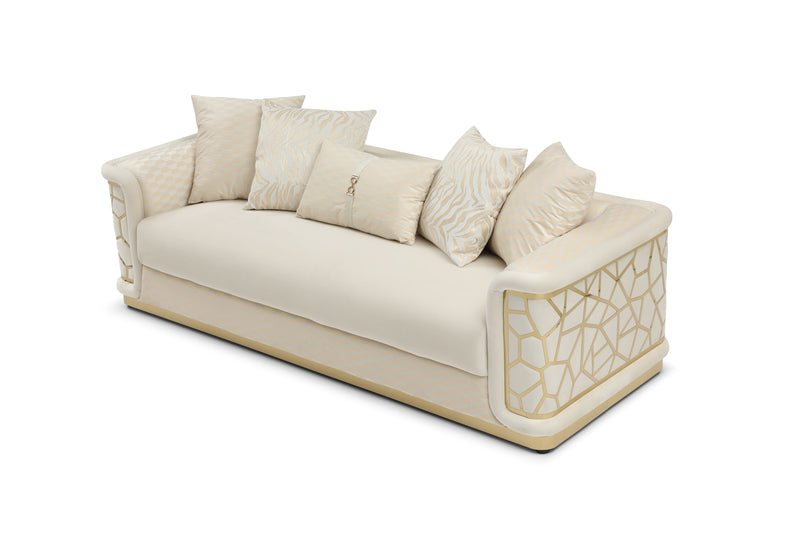 Glory Furniture Talia Ivory Sofa
