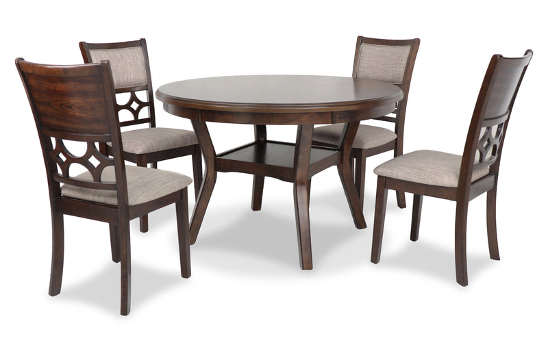 New Classic Furniture Mitchell Cherry 5pc Dining Set