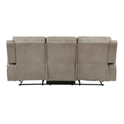 Home Elegance Pagosa Brown Double Reclining Sofa