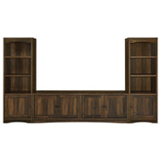 Coaster Furniture Laughlin Dark Pine Brown Entertainment Center
