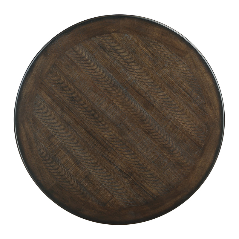 Home Elegance Asher Brown White Beige 5pc Counter Height Set