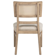 2 Coaster Furniture Kailani Beige Oak Dining Side Chairs