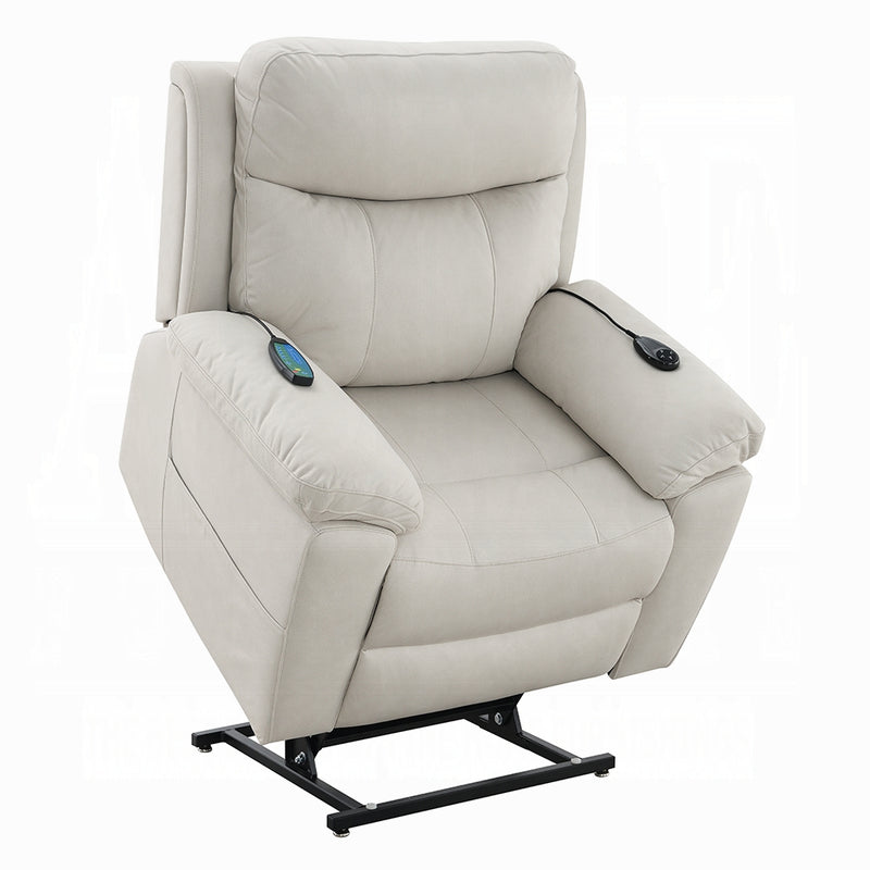 Acme Furniture Chriki Light Gray Power Recliner