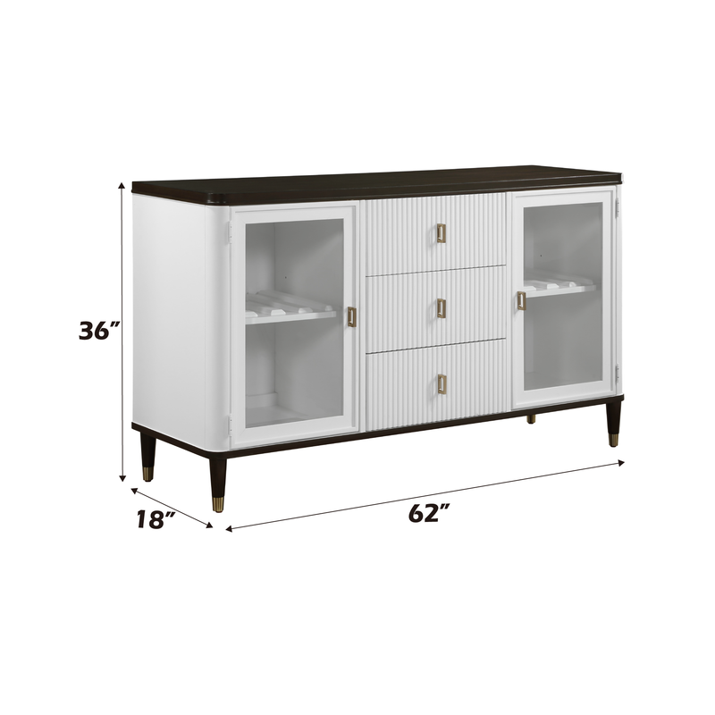 Acme Furniture Carena White Walnut Server