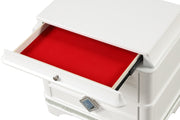 Galaxy Home Laguna Off White 3 Drawer Nightstand